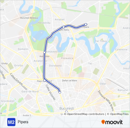 M2 Route Time Schedules Stops Maps Pipera