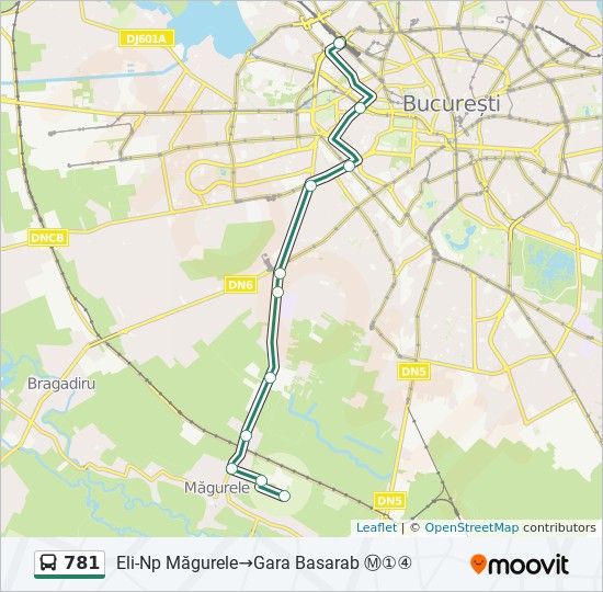 781 Route Time Schedules Stops Maps Eli Np Măgurele Gara