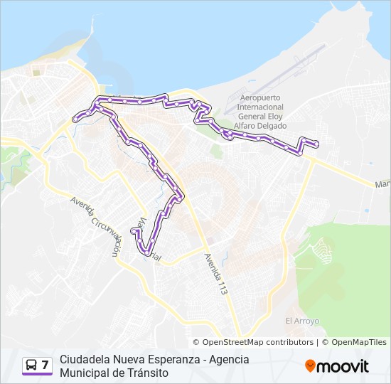 7 Route Time Schedules Stops Maps Agencia Municipal De Transito