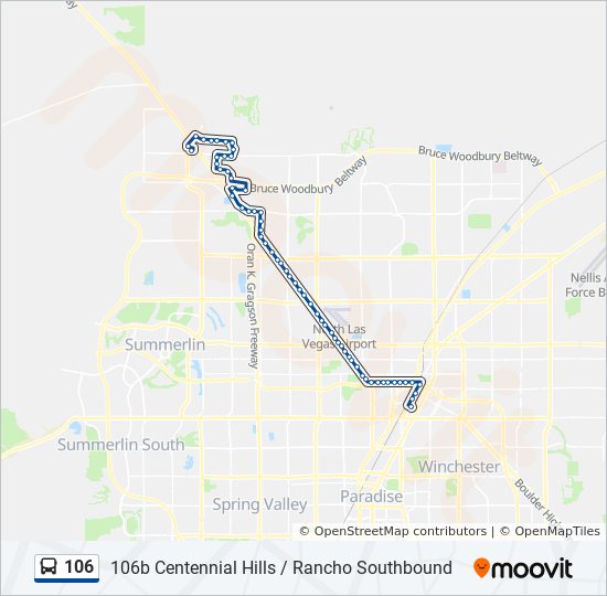 106 Route Time Schedules Stops Maps 106b Centennial Hills