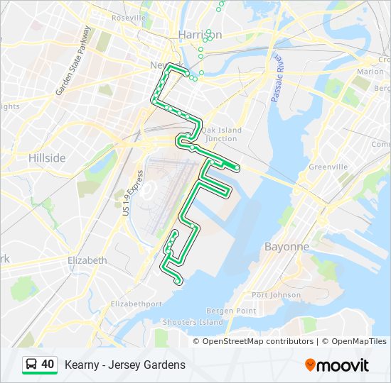 40 Route Time Schedules Stops Maps Jersey Gardens