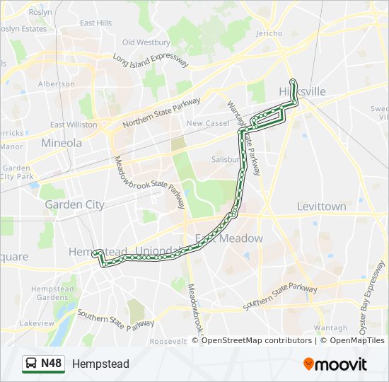 N48 Route: Time Schedules, Stops & Maps - Hempstead