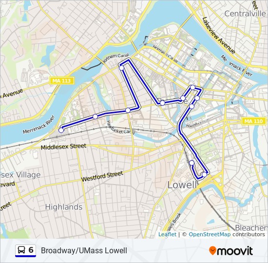 6 Route Time Schedules Stops Maps Umass