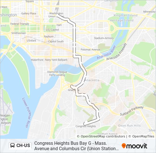 Ch Us Route Time Schedules Stops Maps Congress Heights