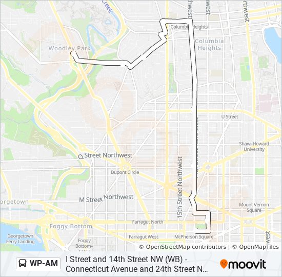 Wp Am Route Time Schedules Stops Maps Mcpherson Square Metro