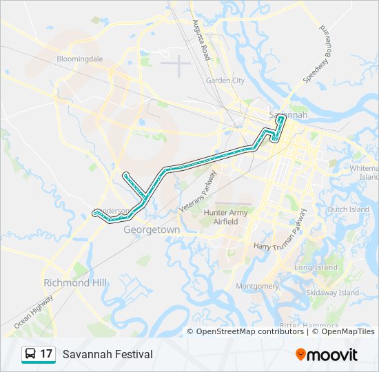 Linie 17 Fahrplane Haltestelle Karten Savannah Festival