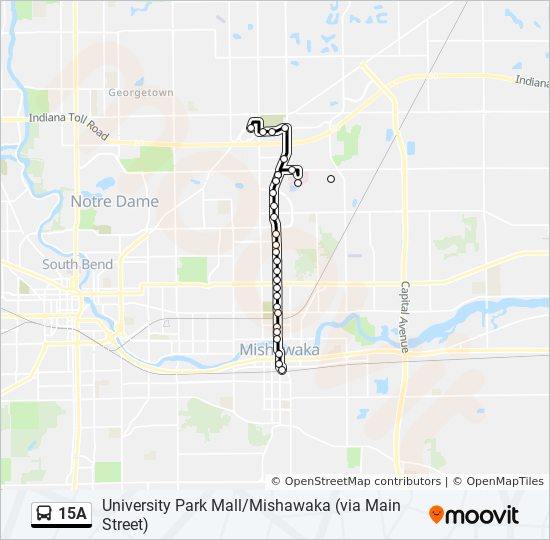 15a Route Time Schedules Stops Maps Mishawaka Transfer Ctr