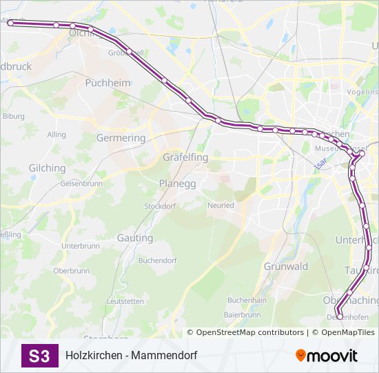 Linie S3 Fahrpläne, Haltestellen & Karten Deisenhofen
