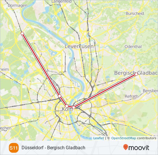 Fahrplan S11 Köln Worringen