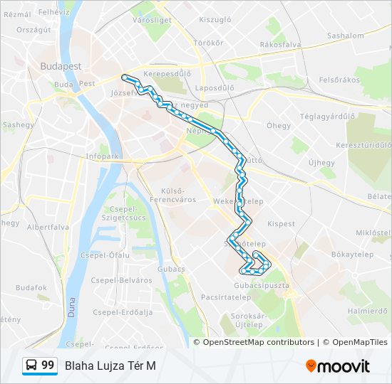 budapest térkép blaha lujza tér 99 útvonal: Menetrendek, megállók és térképek budapest térkép blaha lujza tér