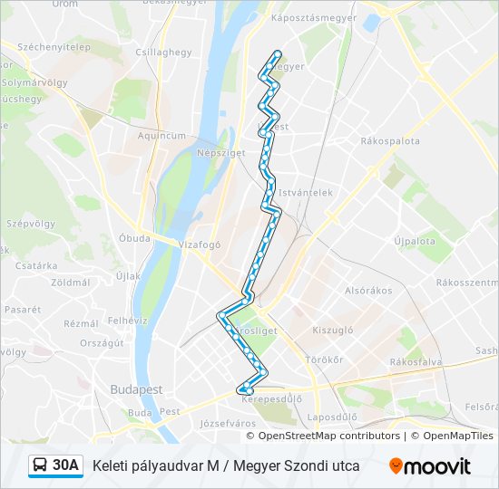 budapest szondi utca térkép 30A útvonal: Menetrendek, megállók és térképek budapest szondi utca térkép